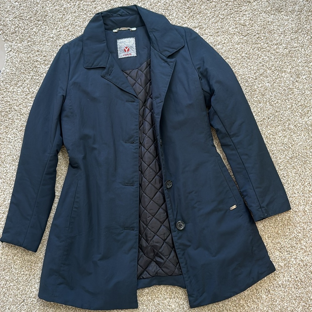 Navy Blue Trench Coat